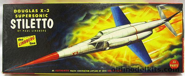 Lindberg 1/48 Douglas X-3 Stiletto, 530-98 plastic model kit